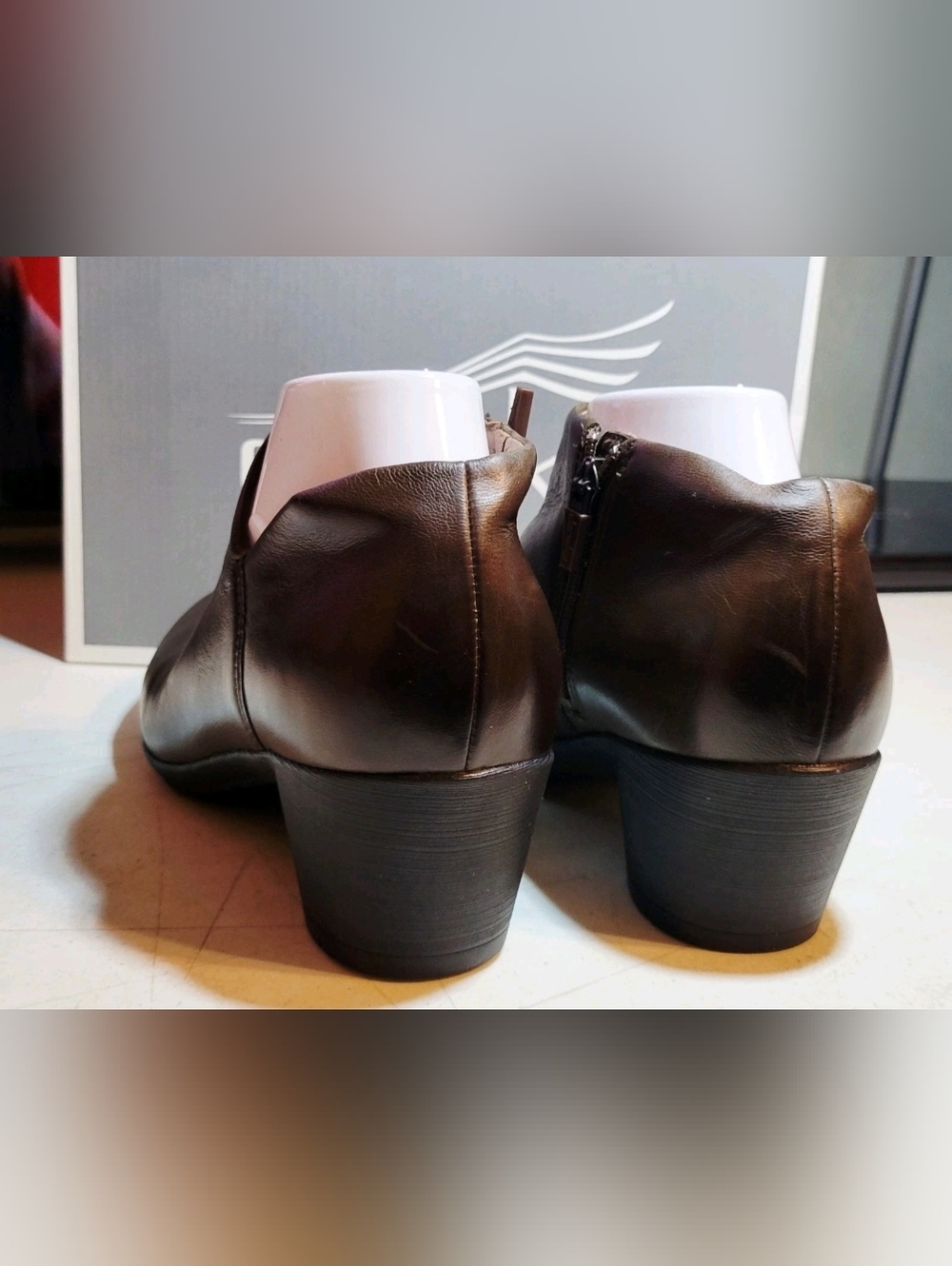 Womens Shoes Size 8.5/9 Dansko Raina Mushroom Burnished Nubuck Brown Ankle Boots - Picture 5 of 7